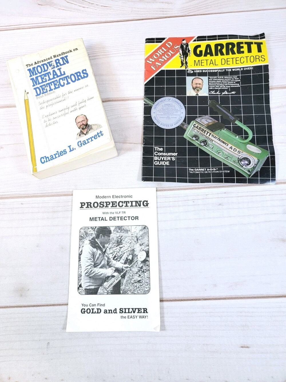 The Advanced Handbook on Modern Metal Detectors by Charles Garrett 1985 LOT of 3